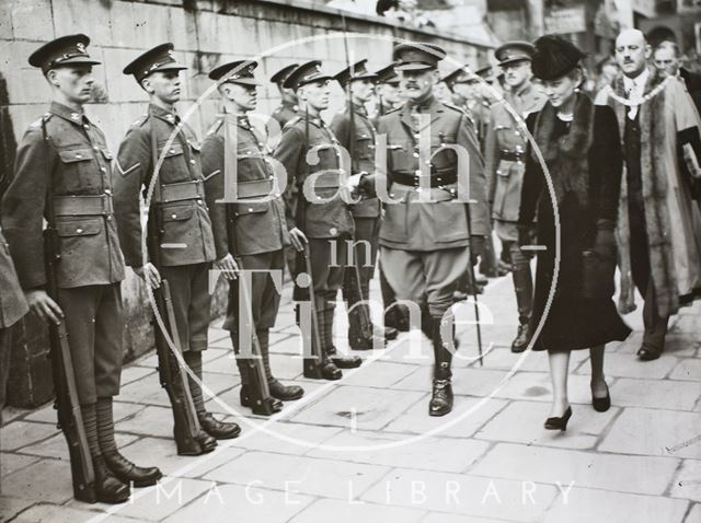 Visit of Princess Marina, Duchess of Kent to Bath 1938