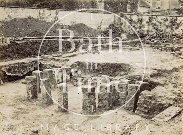 Roman villa excavations, Box, Wiltshire 1898