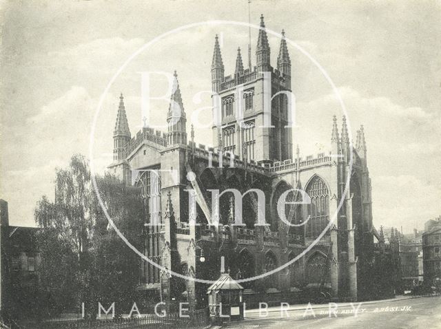 View of Bath Abbey from Orange Grove c.1905