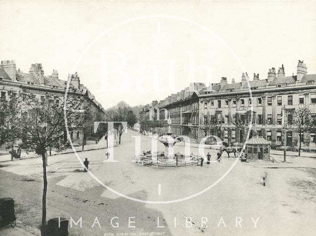 Laura Place and Great Pulteney Street, Bath c.1900