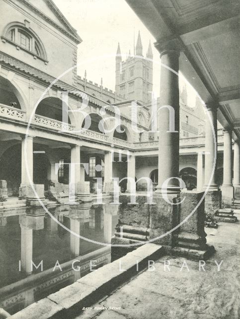 The Roman Great Bath, Bath c.1900