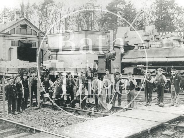 The Mason's Yard, Box Station, Wiltshire c.1900