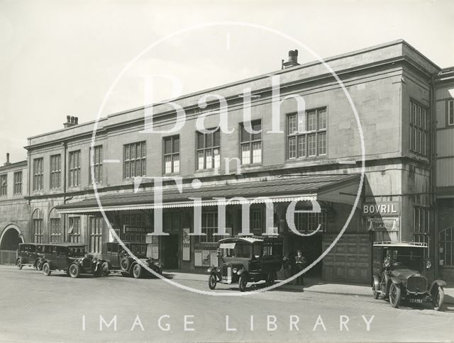 The rear entrance of Bath Spa Station 1931