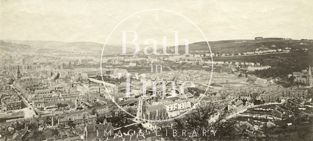 Bath from Beechen Cliff c.1865