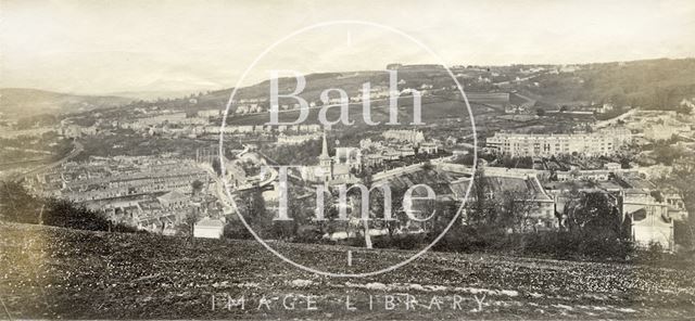 Widcombe from Beechen Cliff, Bath c.1865