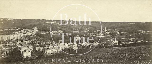 Widcombe from Beechen Cliff, Bath c.1865