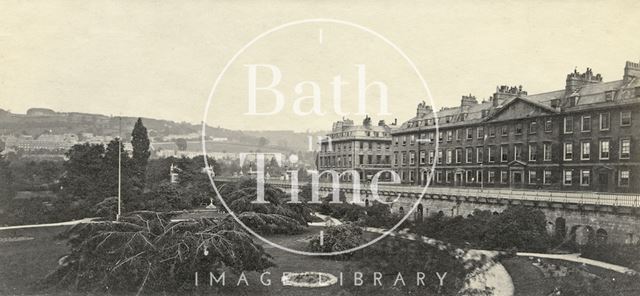 The Institution Gardens and North Parade, Bath c.1865