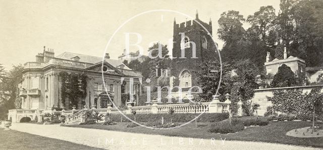 Widcombe Manor and St. Thomas à Becket Church, Widcombe, Bath c.1865