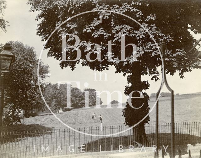 Haymaking opposite Cavendish Place, Bath 1900