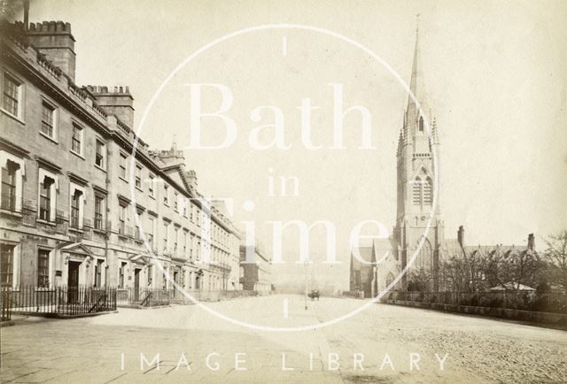 South Parade and St. John's Church, Bath c.1880