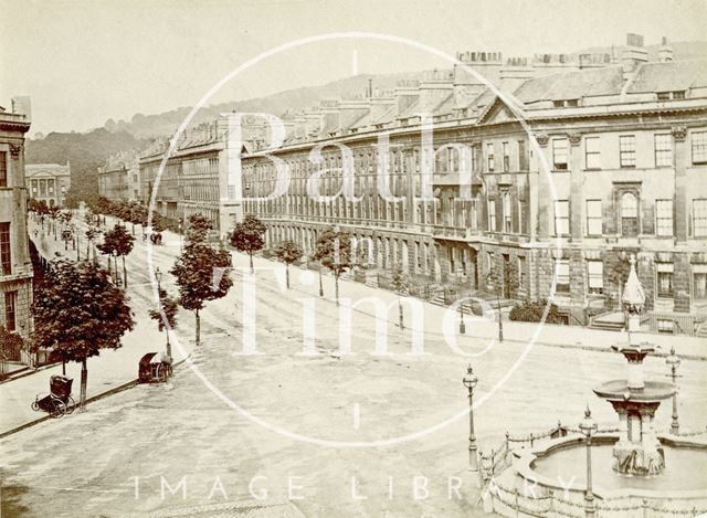 The fountain at Laura Place and Great Pulteney Street, Bath c.1880