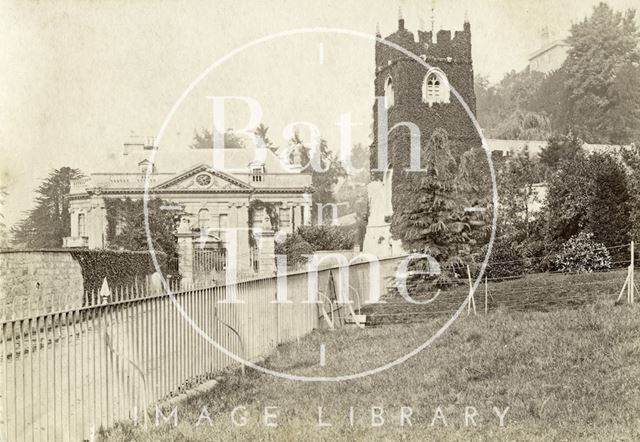 Widcombe Manor and St. Thomas à Becket Church, Bath c.1870