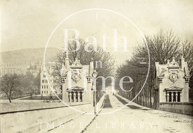 The entrance to North Parade toll bridge, Bath c.1880