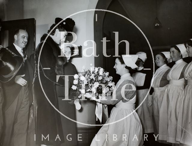 Visit of Princess Marina, Duchess of Kent to Bath 1938