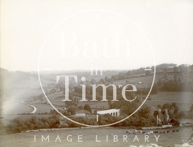 View from Brassknocker Hill towards Limpley Stoke, Wiltshire c.1905