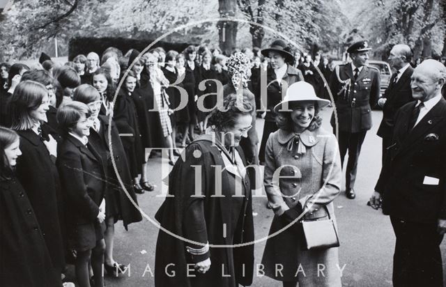 Visit of the Duchess of Gloucester to the Royal High School, Bath 1975