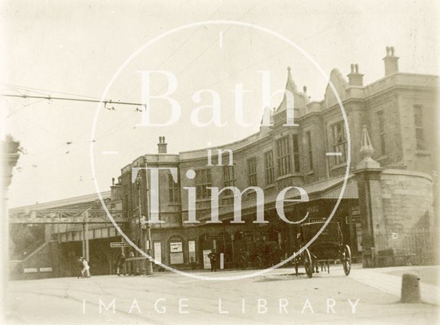 Front entrance, Bath Spa Station c.1910