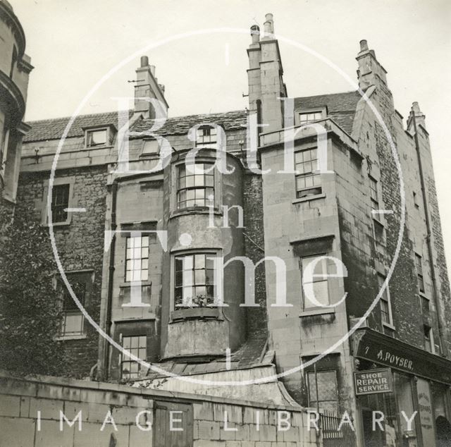 7, Bennett Street and the rear of 20, Circus, Bath c.1940