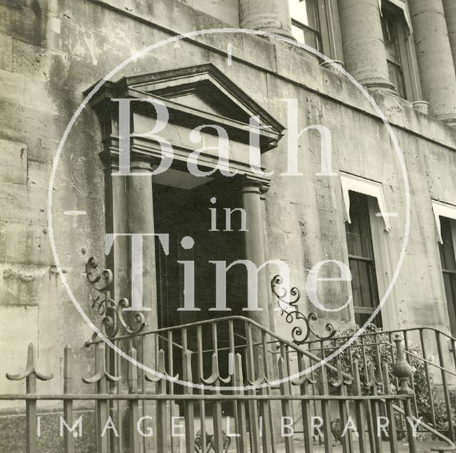 The entrance to 1, Royal Crescent, Bath c.1945