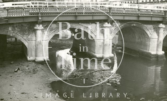 Western elevation of the Old Bridge, Bath 1961