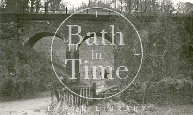 The Somerset and Dorset Joint Railway line at the west end of Lyncombe Vale, Bath 1968