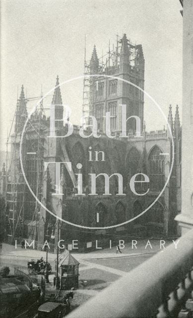 Repairs to Bath Abbey pinnacles 1905