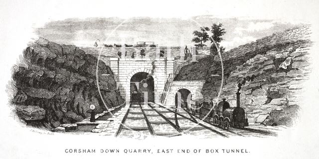 Corsham Down Quarry, east end of Box Tunnel, Wiltshire c.1846