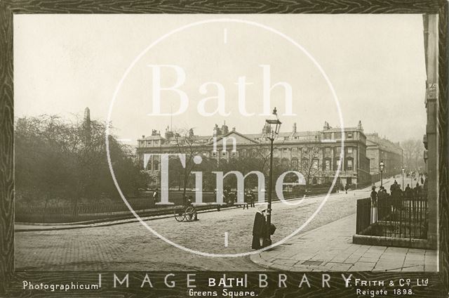 A Photographicum of Queen Square, Bath 1890