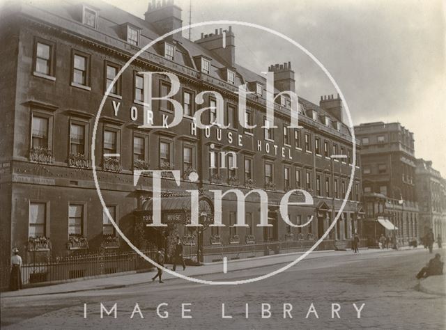 The York House Hotel, George Street, Bath c.1903