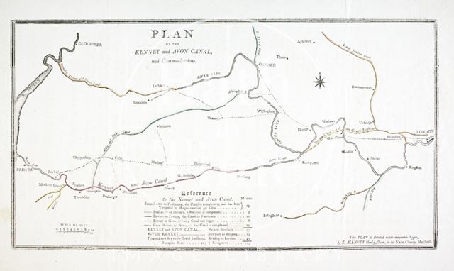 Plan of the Kennet and Avon Canal and Communications 1803