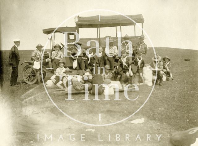 Twerton scouts outing to Clevedon, Somerset 1923