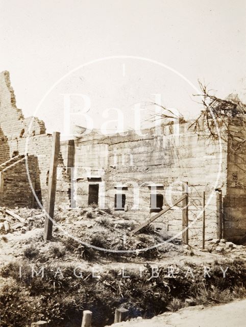 Ruined buildings near Armentieres, France c.1916-1920