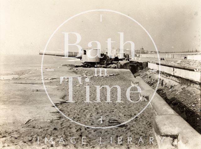 German battery on front at Ostend, Belgium c.1916-1920