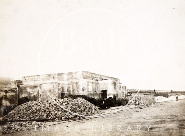 German dugout on the Mole, Zebrugge, Belgium c.1916-1920