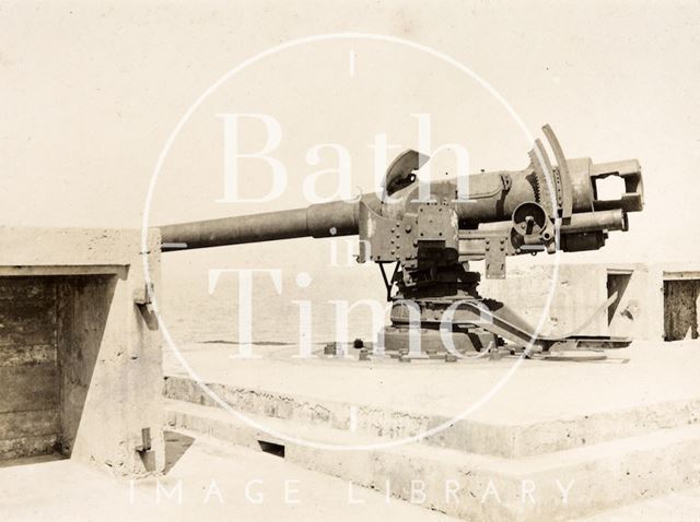 German gun on the Mole, Zebrugge Belgium c.1916-1920