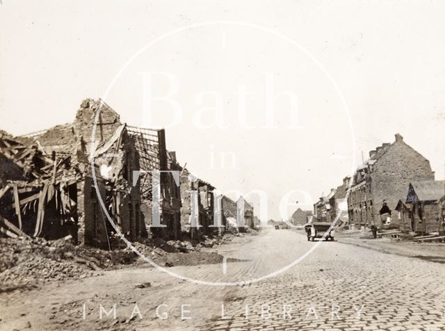 Ruined buildings, Armentieres, France c.1916-1920