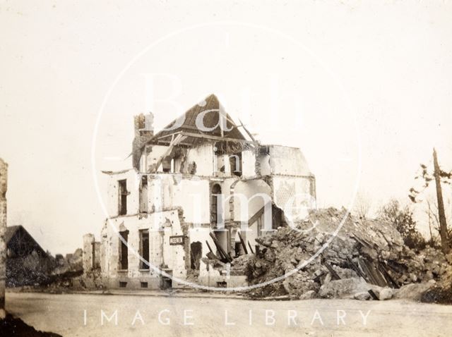 Ruined house, Menin, Belgium c.1916-1920