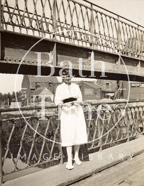 Mademoiselle Joan Letierce who worked the lock gates at Arques, France c.1916-1920