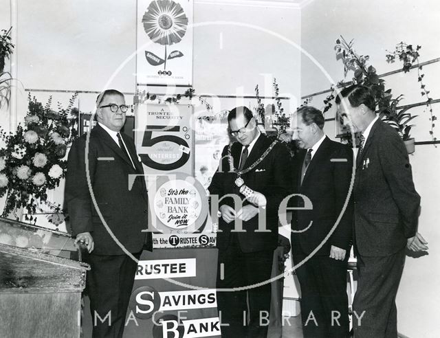 Opening of National Savings Exhibition, Bath 1966