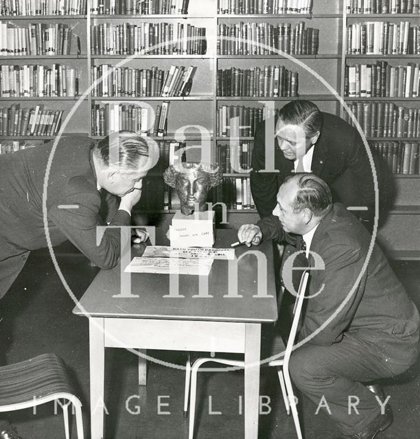 Minerva's Head found in Local Studies - Bath Records Office 1966