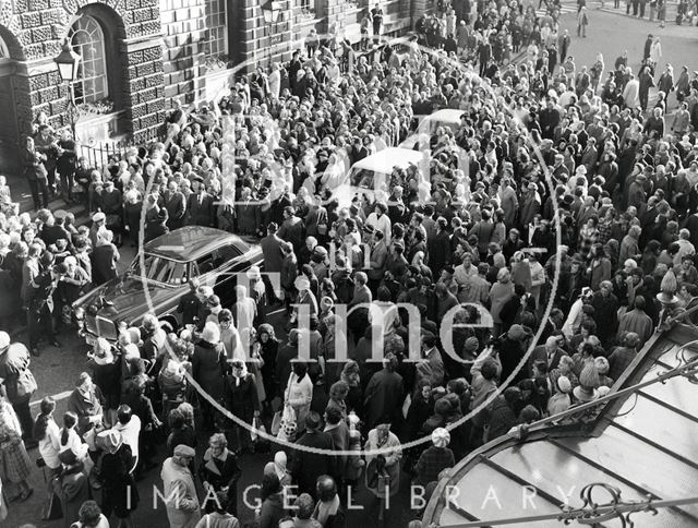 Prince of Wales visits Bath 1972