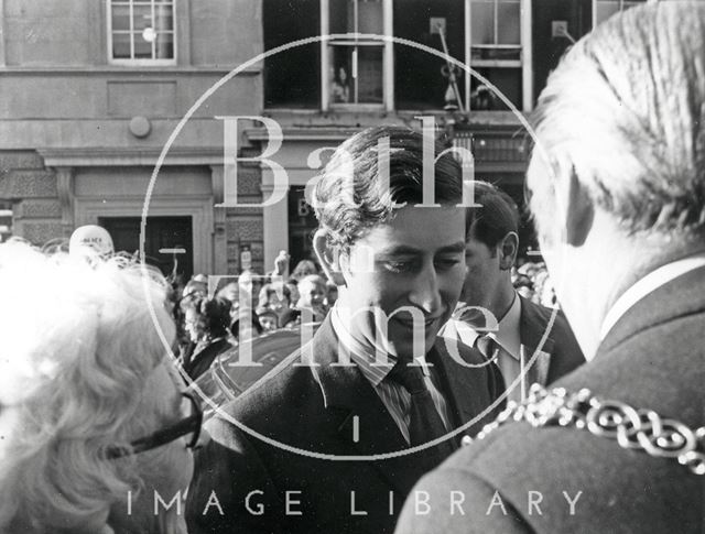 Prince of Wales visits Bath 1972