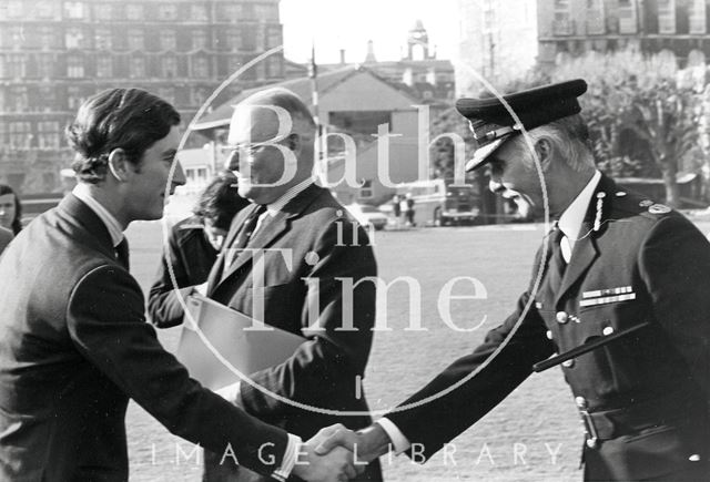 Prince of Wales visits Bath 1972