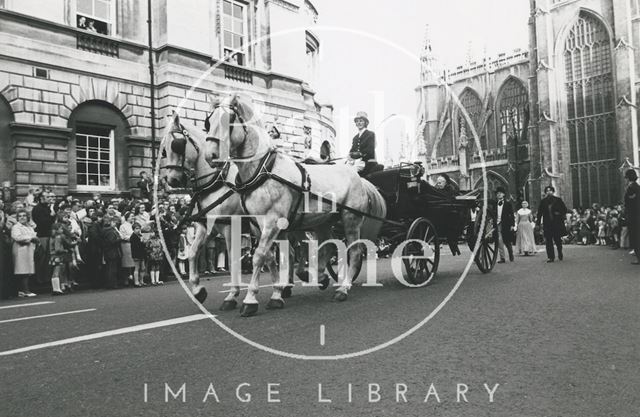 Queen Victoria followed by Parliamentary leaders of the Period, Monarchy 1000 Procession, Bath 1973