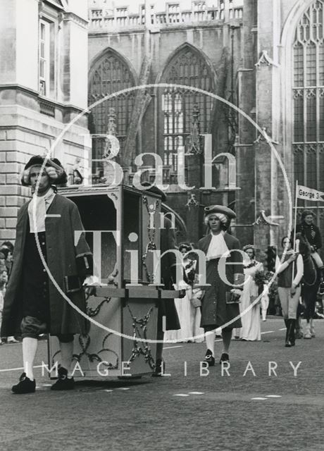 Monarchy 1000 Procession, Sedan Chair, Bath 1973