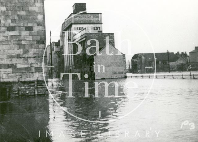 Bath Floods, Lower Bristol Road 1947