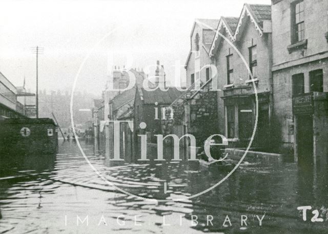 Bath Floods, James Street West 1947