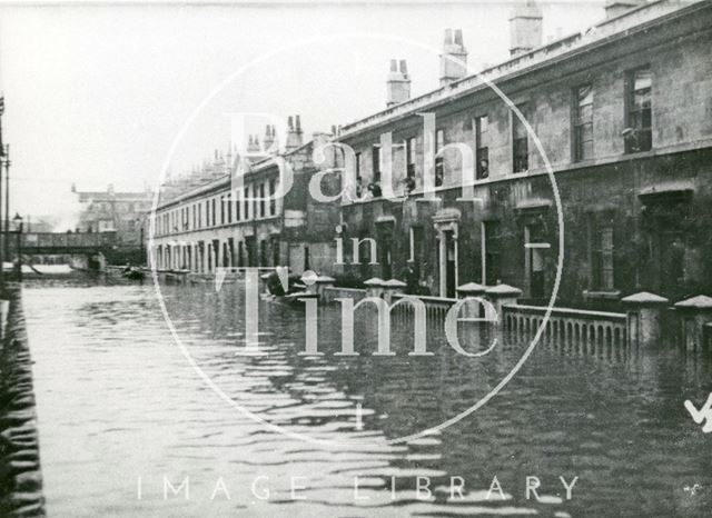 Bath Floods, Victoria Bridge Road 1947