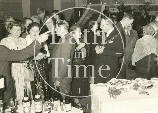 An unidentified event with the mayor in Bath c.1950