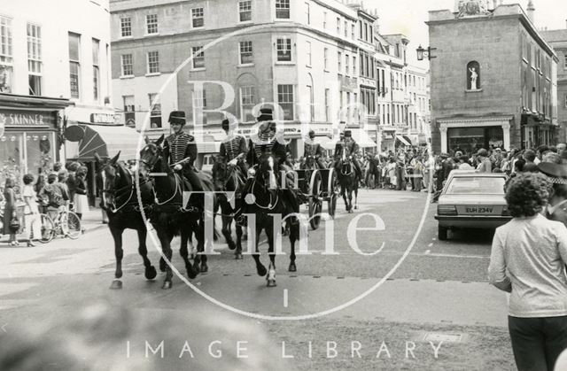 The King's Troop of the Royal Horse Artillery in Bath c.1980